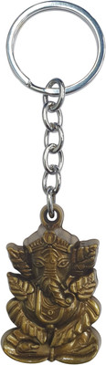 BLESSINGS Petals Ganesh Bronze Effect Plastic Key Chain