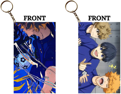 Hariyaali Enterprises LLP Blue Lock BACHIRA KUNIGAMI AND ISAGI HAVING FUN Unique Style 2 pcs Combo Key Chain