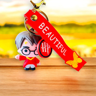 SSAppliances Harry Potter Silicone Keychain in Red Robe | Magical 3D Gift for Kids & Fans Key Chain