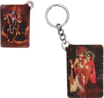 Sullery Religious Lord Radha Krishna Polymer Keychain SulleryKeyP46 Key Chain