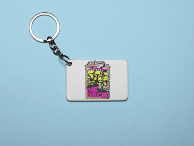 Rushaan The force - Printed acrylic animated Keychain(Pack Of 2) Key Chain