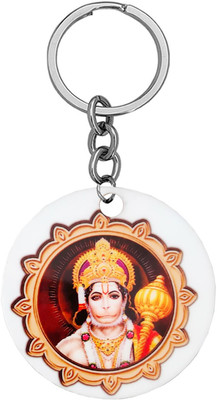 M Men Style Lord Hanuman Monkey God of Devotion Hanuman Ji Jai Bajrangi Keyrings SKeyP101 Key Chain