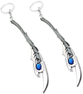MAG BEE Loki Scepter (Silver) Combo Pack of 2 Keyrings Key Chain
