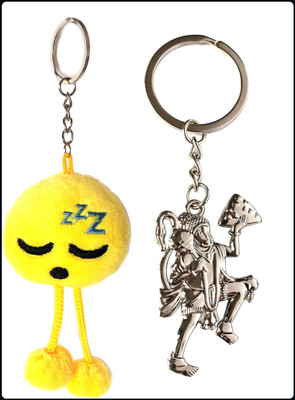 Meeko.com mountain hanuman & leg smiley key chain 0u-A Key Chain