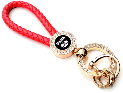 ADOREAL Tata Keychain And Keyring Red Rope Golden Ring Key Chain