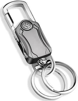 ABEL Multifunction Keychain 5 IN 1 Heavy Duty Dual Ring Metal Keychains Key Chain