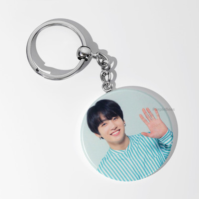 PurpleBees BTS jungkook hii KEYCHAIN |BTS k-pop fan merch gift | Metal 58mm | Key Chain