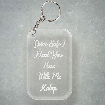 SY Gifts D2 Drive Safe Keychain With Kalap Name Key Chain