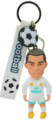 gtrp White Ronaldo 04 3D Rubber With Long Ribbon-New301 Key Chain