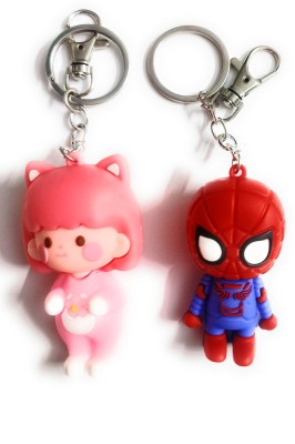 JAINSON MARTIN Combo Of Cherry Blossom Keychain And Spiderman Keychain Key Chain