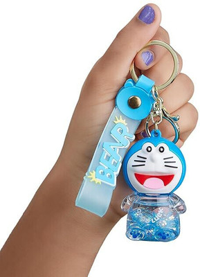 CherryBox Water Glitter Cute Floating Liquid Filled Keychain & Plushie Strap Charm Design Key Chain