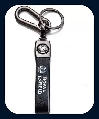 GIKH Leather Hook Metal Keyring For Bike Bullet-Keychain Key Chain
