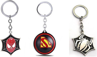 OHZEN SpidermanSupermanBlue Spider Keychain keychain_J1039 Key Chain