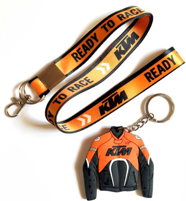 Meeko.com K-T-M Tag With Jacket Rubber Key Chain 01h6j Key Chain