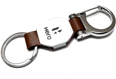 FLAMBE New Premium Leather Metal Hook Locking Keychain Design For Bike Car Men/\ Key Chain