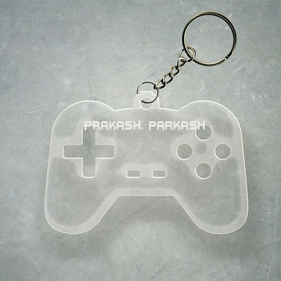 SY Gifts Gamer Design With Prakash, Parkash Name Key Chain