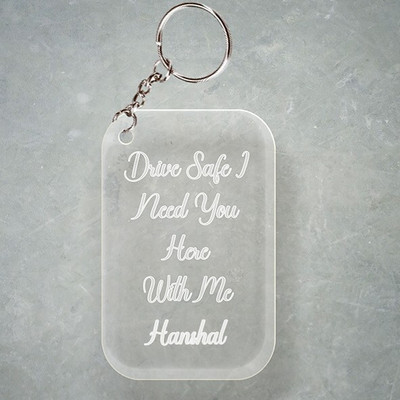 SY Gifts D2 Drive Safe Keychain With Hanshal Name Key Chain