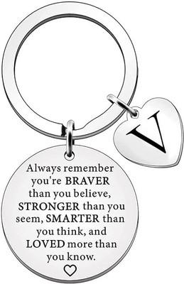Artisans Crafted Personalized Letter Keychain Gift Idea Key Chain