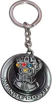 GKM Thanos Gauntlet in Circle Avengers Infinite Power Metal Keychain Key Chain