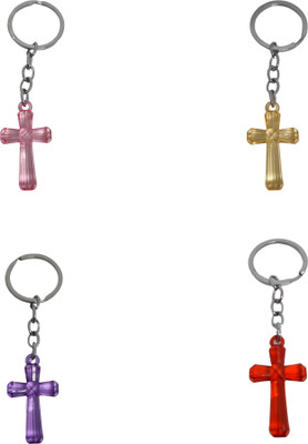 BLESSINGS Set Of 4 Cross K Key Chain