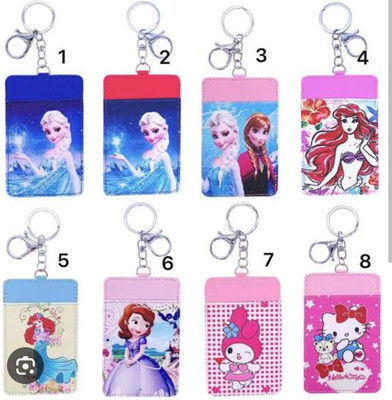 Jainzon Get any one random cartoon character theme id card holder keyring Key Chain