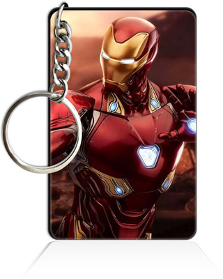 Party Gift Printed Wooden Rectangle Hero key ring Keychain PGRQ255KY (32) Key Chain