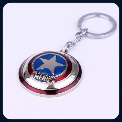 GIKH captain-america-shield-keychainsilver-Keychain Key Chain