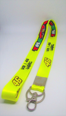 Meeko.com Keychain-Yellow Fabric VR46 hook locking key chain Key Chain