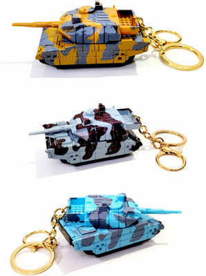 ADOREAL TANK KEYCHAIN AND KEYRING BLUE COLOR MILITARY EDITION Key Chain