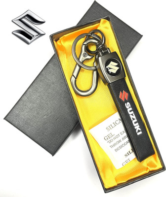 FLAMBE SUZUKI Car & Bike Keychain Stainless steel Metal finish Key Chain