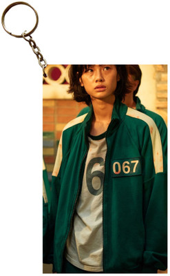 Hariyaali Enterprises LLP Squid Games NUMBER 67 GIRL IS ALL BEAT UP Key Chain