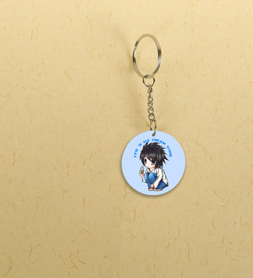 Special Trend Hub A Sweet Pause for the Sharp Mind - Anime Printed Round Keychains Pack of 2 Key Chain
