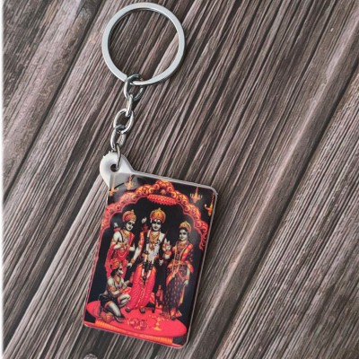 Sullery Religious Lord Ram Seeta Laxman And Hanuman Polymer Keychain SulleryKeyP55 Key Chain