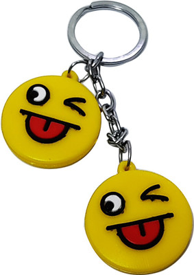 heeva creation Smile KeyChain.(Color-Yellow). Key Chain
