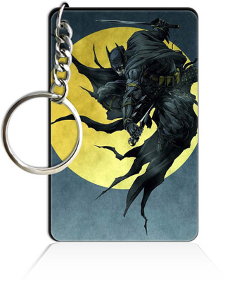 Party Gift Printed Wooden Rectangle Hero key ring Keychain PGRQ255KY (97) Key Chain