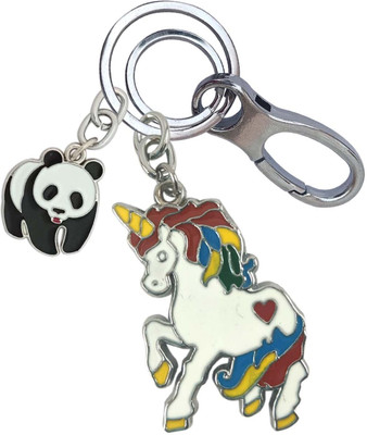 SHOKY LOOKS Beautiful & Durable Unicorn With Turtle Locking Lock Key Chain