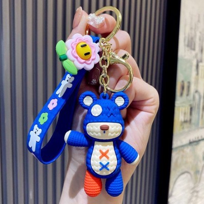 Mubco Bearbrick 3D Keychain | Strap Charm & Hook | PVC Cartoon Model Toys Kids Gift | Key Chain