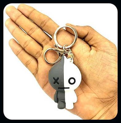 gtrp Keychain-Cute Van BTS | BT21 Kpop Character | Doll Fancy Heavy Silicone Grey Key Chain