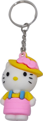 heeva creation Cute 3D Kitty KeyChain for Bag/Door Key-Ring/car Key-Ring.1 Piece. Key Chain