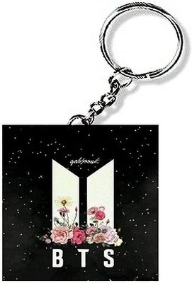 Photolab BTS logo Floral Keychain Key Chain