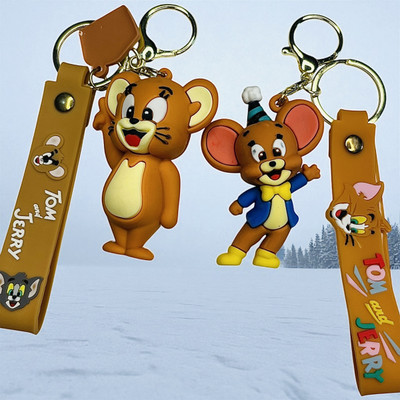 cutieclicks Tom & Jerry Jerry Mouse Duo Keychain - Classic & Party Jerry Combo (Set of 2) Key Chain