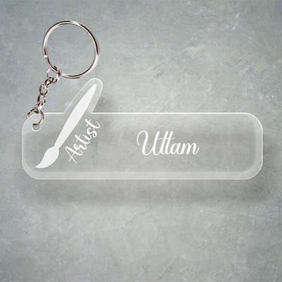 SY Gifts D2 Artist Keychain With Uttam Name Key Chain