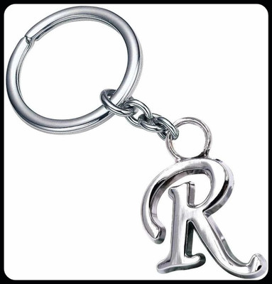 gtrp Trendy-Alphabet Letter R Metal Key Chain Key Chain