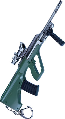 MAG BEE BGMI/PUBG Model guns metal keychain/Keyring (Aug-Green) Key Chain