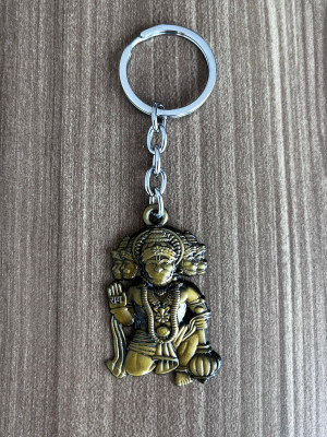 BLESSINGS Hanuman Gold Metal Key Chain