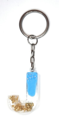 Swasti RESIN SKY BLUE KEYCHAIN-J Key Chain