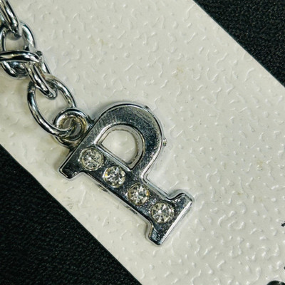 AMAN Alphabet Letter P Metal Keychain Key Chain