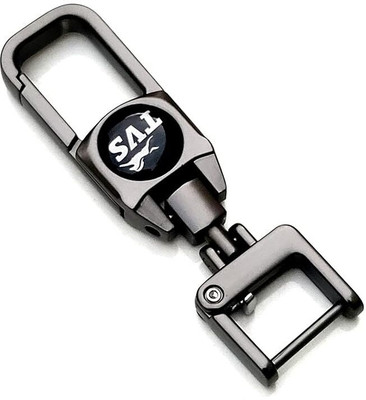 csv Black Color Car Fob Heavy Duty for TVS logo Key Chain