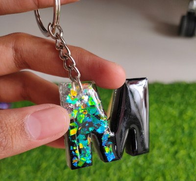 sreearts m letter keychain Key Chain