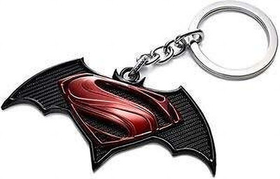 Meeko.com Keychain-Batman Vs Superman Logo Metal Keychain Keyrings for Bike Key Chain